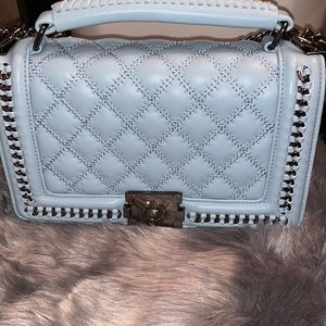 Light Blue Midsize Purse